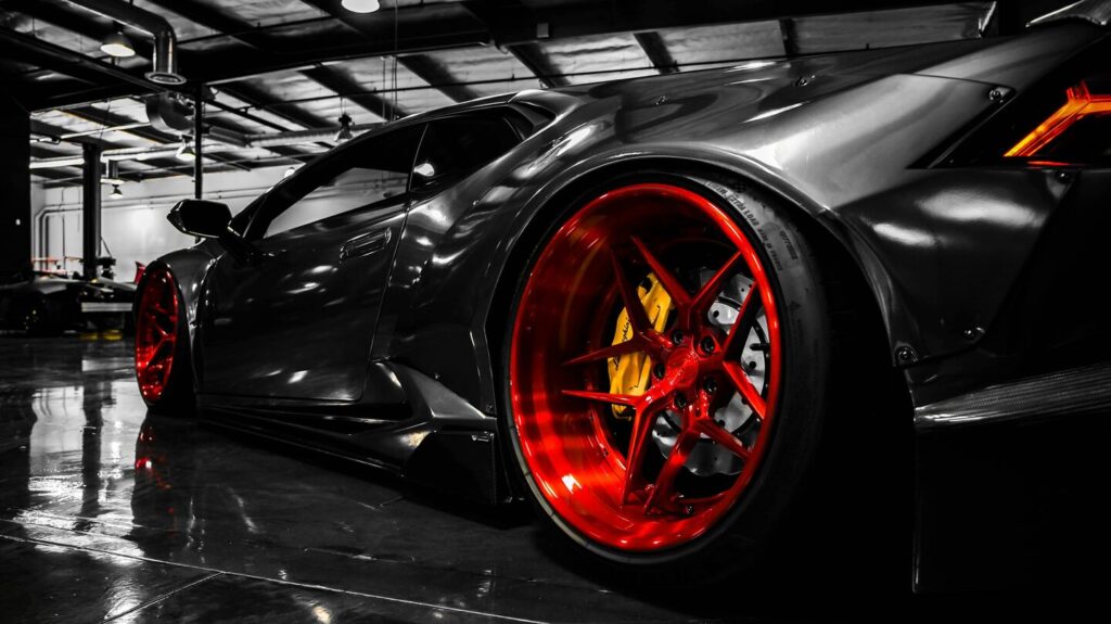 Lamborghini wheel repair services in Concord, NC by Infinite Auto Works.