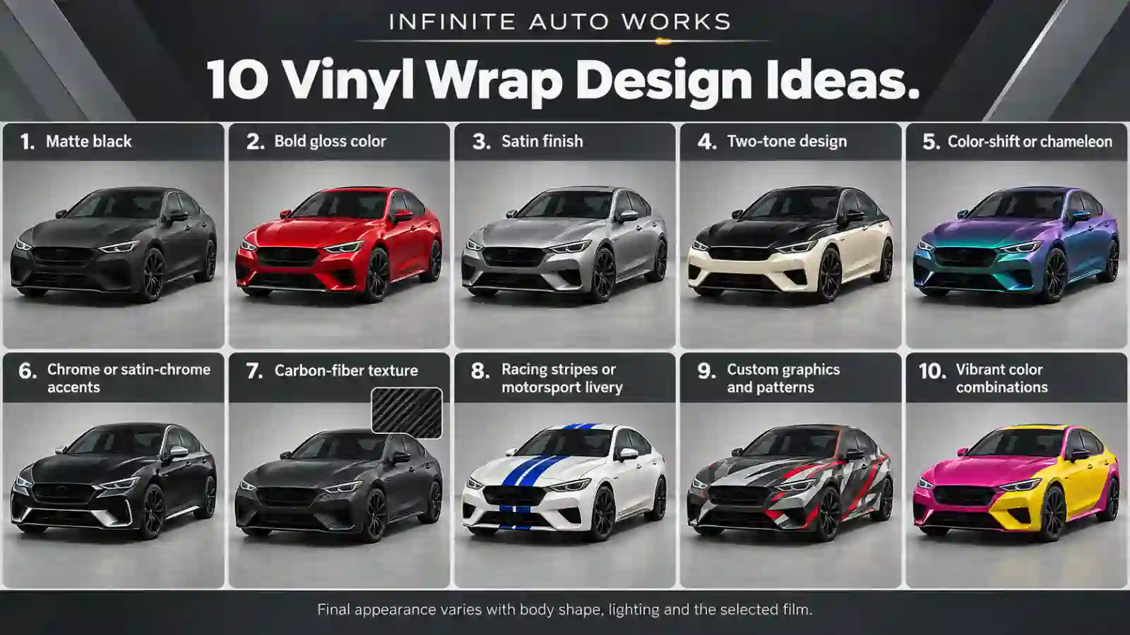 10 best vinyl wrap design ideas for cars in Concord NC at Infinite Auto Wraps