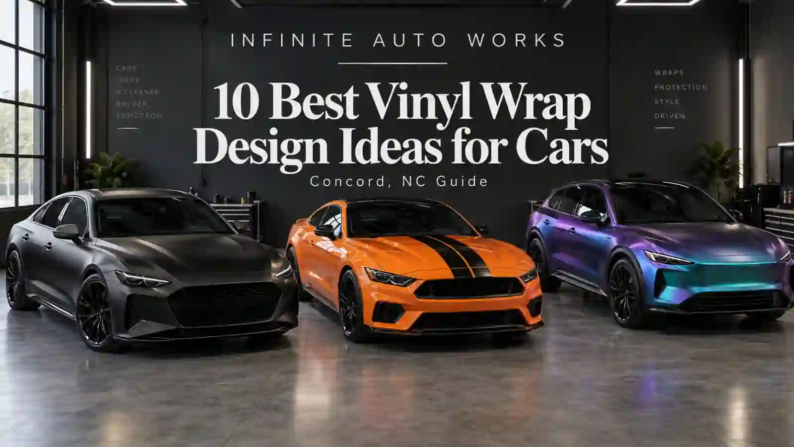 vinyl wrap design ideas for cars in Concord NC at Infinite Auto Wraps