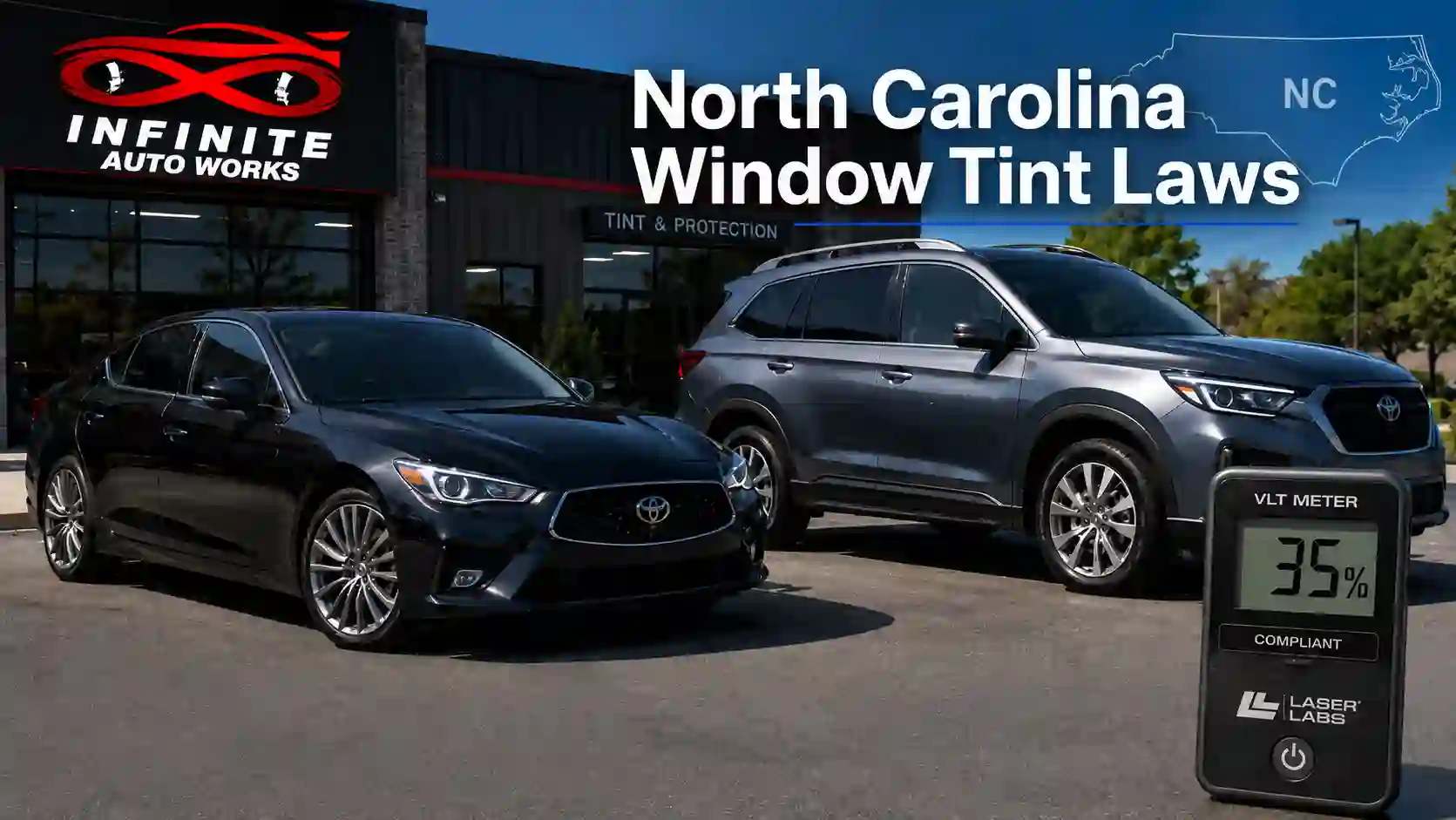 North Carolina Window Tint Laws at Infinite Auto Works