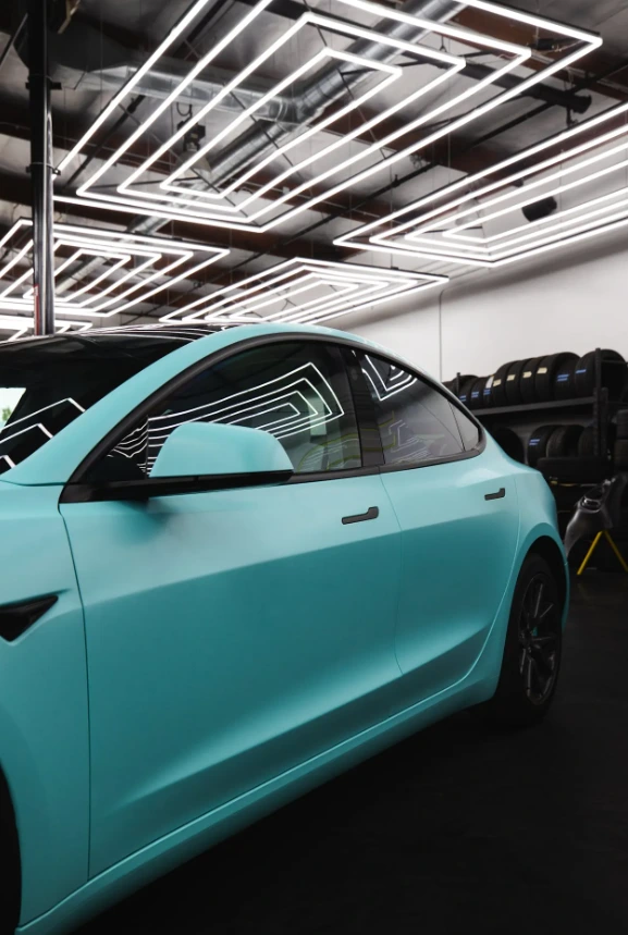 Vinyl wrap service in Royal Oaks, NC by Black Bear Protective Films for custom vehicle designs